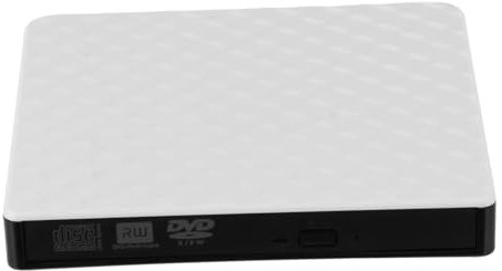 BESTonZON Dvd Burner All in One Computers All in One PC Lapotop Soporte Para Laptop Energy Save لاب توب Slim Dvd Player External CD Drive Reader Accessories Copier Equipment Abs White