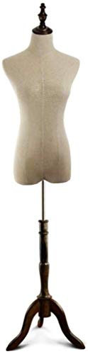 Professionelle Schneiderpuppe mit Ständer, hölzerne Schneiderpuppe, Modellkleidform, Torso, Schneiderpuppe, Vintage (Farbe: A, Größe: mittel) Made in China