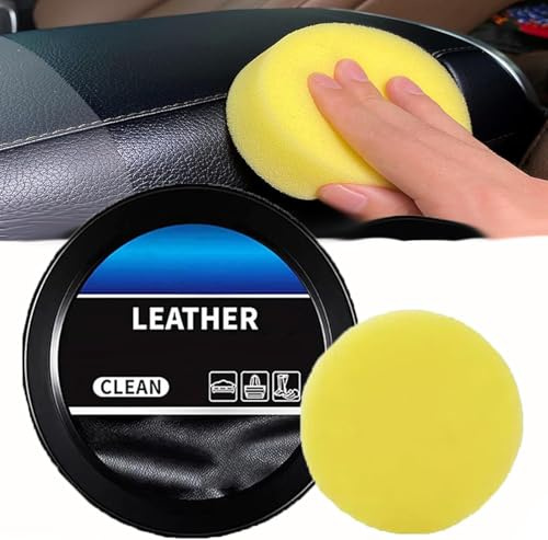 XIAOBAN Leder-Conditioner, Leader Reinigungs- und Pflegecreme & Reinigungspaste für Lederpflege, universelle Lederpflege, Reinigungscreme, Auto-Innenraum-Conditioner-Paste für Auto, Möbel (Schwarz,