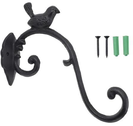 OPPWONG Colgador de Plantas para Interiores, Gancho para Soporte de Plantas Colgante, Varilla para Colgar Plantas, Soportes para Colgar, Colgador de Plantas Decorativo de Hierro para