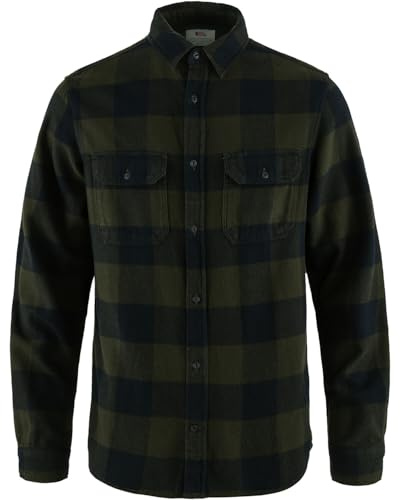 Fjällräven Flanellhemd Övik Heavy | Weicher Baumwollflanell. 2 Brustpattentaschen. Relaxed Fit.