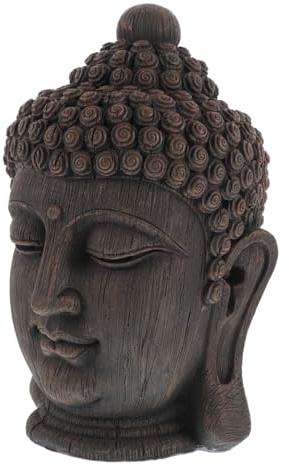 Garneck Statua Buddha Resina Stile Antico Bronzo Meditazione Zen Decorazione Versatile Per Casa Ufficio e Ristorante Thai