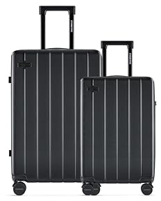 ETERNITIVE - JOY Valigia | Valigia Rigida in ABS | Trolley con Lucchetto TSA | Bagaglio con 4 Doppie Ruote a 360°
