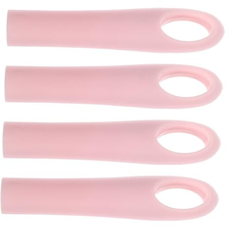 IWOWHERO 4pcs 16mm Mop Handle End Caps Replacement Broomstick Sleeves Non-slip Sturdy Plastic Grip Handles Hanging Holes, Suitable for Mop and Broom Pole Repairs in Household Cleaning