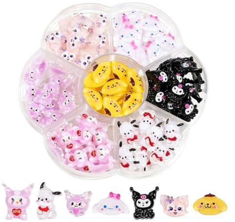 70 pièces Décorations et Accessoires pour Les Ongles,3D Bijoux pour nail art, Nail Art Charme, Accessoire Ongle, Deco Ongle Nail Art, Decoration Ongles Nail Art