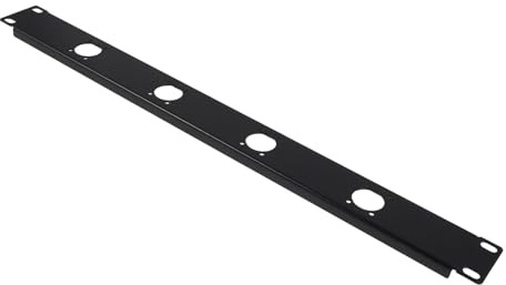 GOOHOCHY Audio Patch Panel Port Xlr Panel Mount Hinged Rack Mount Plate for Network Cabinet Cord Management Cable Clips Organizer Cable Storage