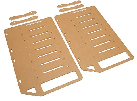 Pissente DIY Hårddiskfäste Multilagerakryl Hårddiskhållare med Monteringshål för 3,5-tums Hårddiskar och 8 Cm Fläktar Perfekt för PC-byggare och Entusiaster (8 lager)