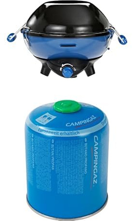 Campingaz Party Grill 400 Barbecue e Fornello Portatile da Campeggio + Cartuccia di Gas CV 470 Plus 450g Butano/Propano