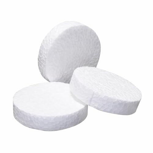 200 Rondelle Polistirolo Ø 67 mm H 17 mm – Tappi Cappotto Termico EPS per Tasselli Isolanti – Copritasselli Polistirene per Cappotto Facciata – Dischi Antiponte Termico per Isolamento (200 pezzi)