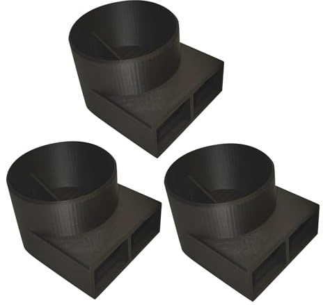 Lüftungsumlenker Wohnmobil Luftausströmer für Truma Heizung,Luftlenker Aufsatz Passend für Truma & Webasto Heizung,90° Luftstrom Umlenker,ASA Material,55mm Durchmesser,Wohnmobil Zubehör RV (A-3pcs)