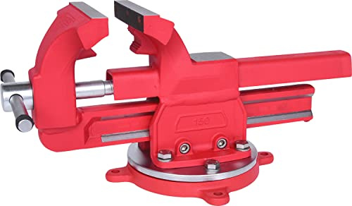 KS Tools 914.0035 Schraubstock mit Rundteller, 150 mm
