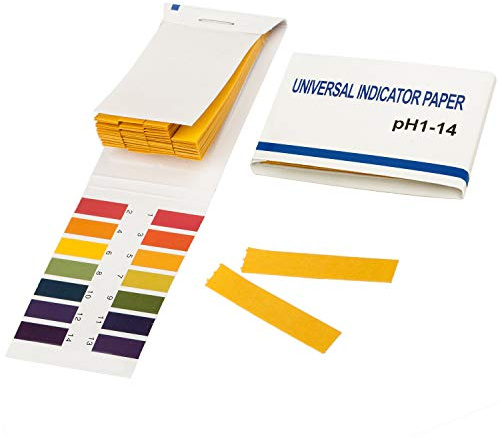 TRIXES Lackmuspapier mit einem pH-Wert-Bereich 1-14, Packung mit 80 Teststreifen (Papier) | Säuretest 1-14, Wasser Boden Flüssigkeiten, kompakt, Labor Zuhause