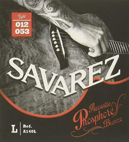 Savarez A140L Jeu de cordes pour guitare acoustique phosphore bronze