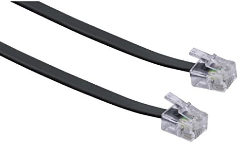 SCHWAIGER 6.0m RJ-11 - RJ-11 Cavo telefonico 6 m Nero