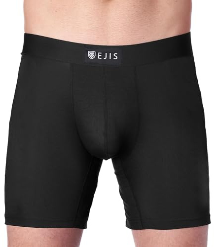 Ejis Sweat Defense boxershorts | komfortpåse | svettsäker mikromodal, Svart/Svart, XS