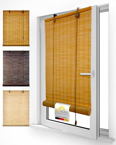 Sol Royal SolDecor B86 Persianas de bambú Estor bambú Ventanas klemmfix Robusto Madera Calidad 90x220 cm Bambú