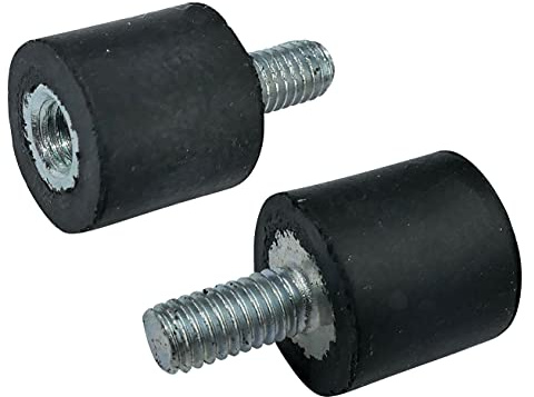 AERZETIX - C51342 - Satz von 2 - Schwingungsdämpfer vibrationsdämpfer geräuschdämpfer - gewinde M3 männlich/weiblich - Ø8mm/H:8mm - shore-härte 40 ±5 - aus gummi und stahl - belastung 24N
