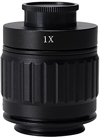 BuyWeek Mikroskop Objektiv Adapter, 1X 38 mm C-Mount Objektivadapter Trinokularer Stereomikroskoptubus(1X)