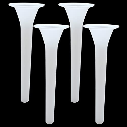 4 Pieces Sausage Stuffer Tube Sausage Stuffing Tube Sausage Making Funnel Sausage Stuffer Filler Sausage Maker Tube Plastic Sausage Stuffer Funnels(White, Extra-long)