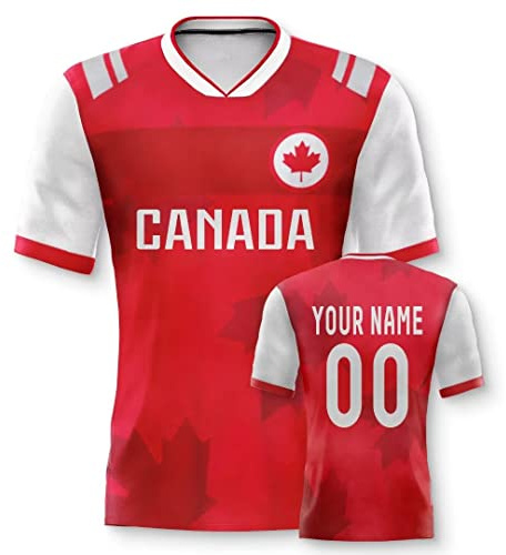 Personalisiertes Weltmeisterschaft Fussball Trikot mit Ihrem Namen und Nummer für Herren Damen Kinder Casual Sport Fan T-Shirt Trikot Geschenk
