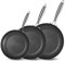 LOLYKITCH 8-10-12 Inch Tri-ply Hybrid Stainless Steel Non-Stick Sauté Pan Set,Pots and Pans Set,Skillets,Induction Cookware,Heavy Duty and Oven Safe.(Riveted Handle)