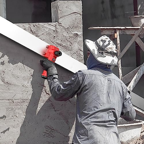 ZUMAHA RèGle Vibrante à Batterie Au Lithium, Truelle éLectrique à BéTon, 12 000 TR/Min Obtenez Une Finition De Ciment Lisse avec Une RèGle De Sabotage De Nivellement De Surface AlimentéE par Batterie