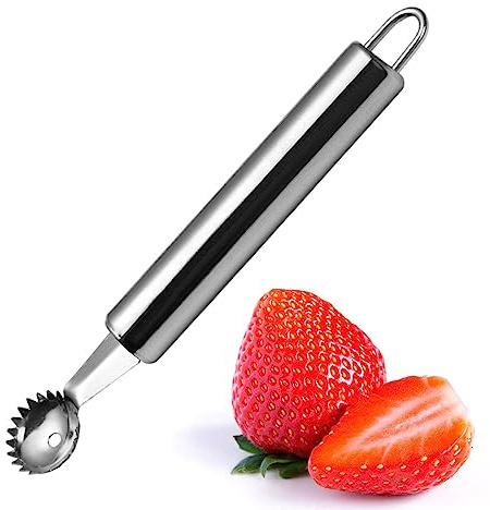 JINGLING Tomato Corer, Tomato Stem Remover, Fruit Vegetable Stem Remover, Fruit Stem Remover for Pineapple, Tomato, Cherry, Strawberry