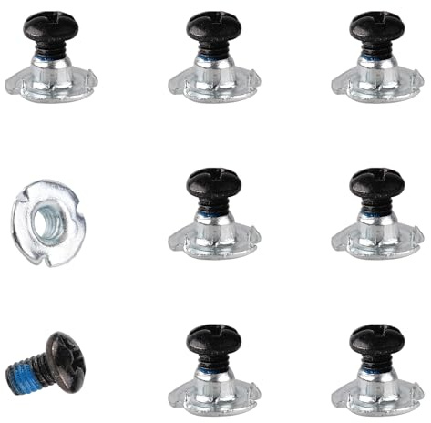 16st Snowboard Bindningsskruvset, M4x7,5mm Snowboard Bindningshårdvara Metall Snowboard Fixerings/Monteringsskruvar för Snowboard Bindningar Skidtillbehör