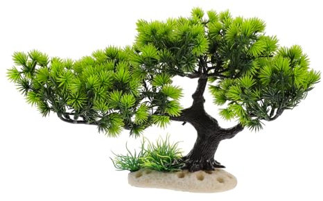 FOMIYES Aquarium Dekoration Aquarium-Bonsai-Ornament Aquariengras Aquarium Unterwasserpflanze Aquarium-dekor Nachahmungsbaum Für Aquarien Miniaturpflanzen Kunstpflanzen Harz Künstlich Moos