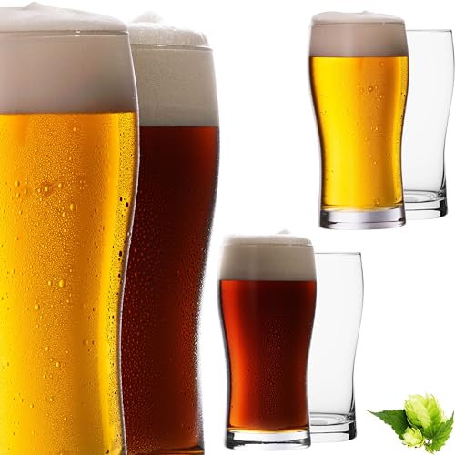 IMPERIAL glass Imperial - Juego de 6 vasos de pinta (500 ml, máx. 660 ml, cristal cristalino, 0,6 L, apto para lavavajillas)