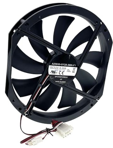 Large Size Air Flow Computer Case Fan,230mm 23cm 12V Mute Low Noise Cooling,230X200X30mm A23030-07CB-3MN-F1 DF2303012SELN