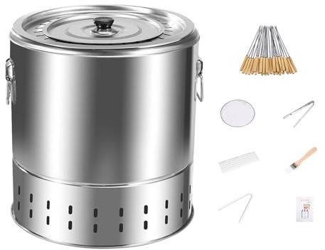 Tragbarer Grilleimer aus Stahl mit gleichmäßiger Wärmeverteilung