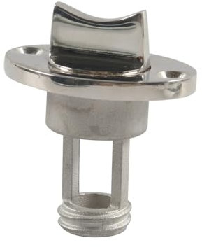 KOROBIE Ablassschraube for Boote, Entlüftungsanschluss for Boote, for Bootsteile, hochglanzpolierte Bilgenablassschraube aus Edelstahl 316 Für Yacht-Pontonboote(1pcs)