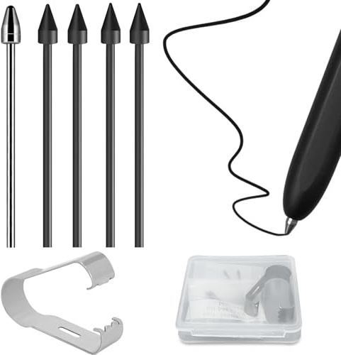 5stk S Pen Spitzen Kompatibel mit Samsung, S-Pen Ersatzspitzen, Titanlegierungs Spitzen, Robuste Titan Metallspitzen Kompatibel Mit Samsung Galaxy Tab N10 20 S6 S7 S8 S9 S9FE S7FE S6Lite S10(Pinzette)