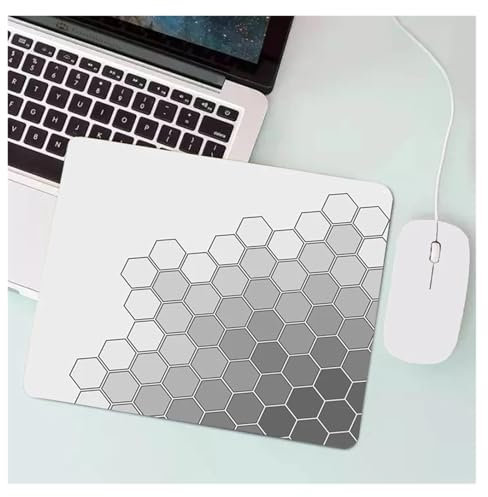 Pengchang Anime Hexagonal Honeycomb Mauspad Gaming Zubehör Gabinete PC Gamer Computer Tastatur Schreibtisch Matte Gummi Laptop Kleines Mousepad(A-16,25x29cm)