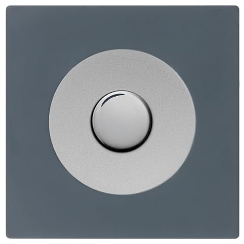 FONTINI - Variateur universel ALU - bouton chrome DOM + plaque simple blue grey