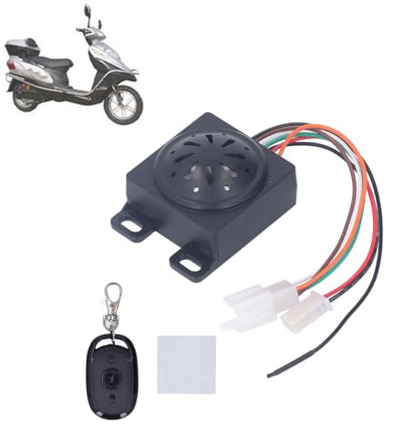 Electric Bike Anti Theft Alarm, Wireless Remote Control Electric Scooter Bicycle Security Alarm Anti Lost Remote Control Detector for Electric Bike
