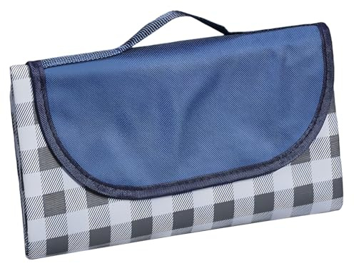 WEELOO Picnic Blanket, 200×200cm Waterproof Sand & Non-Slip Beach Mat, Comfortable Foldable Outdoor Camping Beach Picnic Mat with Handle for Family Beach Hiking Camping