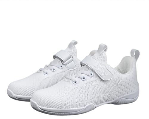 Fooceoute Damen weiß Cheerleading Schuhe,Basket de Danse Femme,Varsity Cheerleader Schuhe,Atmungsaktiv,Weich,Sneaker,für Frauen Athletic Training Tennis Walking Sneakers
