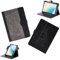 Custodia per Majestic TAB 922 MAX Tablet Cover Custodia Case Rotazione a 360 gradi Angeli Multi-Viewing Custodia in pelle PU Stand Folio Nero
