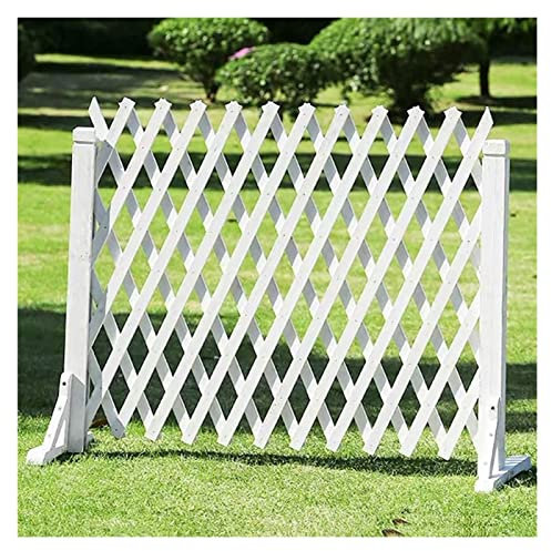 Barrière de Jardin, clôture de Jardin Extensible, barrière pour Animaux, Bordure de Jardin en Bois pour extérieur, Bordure de jardinière, clôture d'intimité (Dimensions : H 90 x L 200 cm) ()