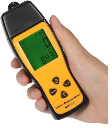 0-1000ppm Gas Detector Handheld Carbon Monoxide Meter with Air Monitor CO Gas Tester Monitor Detector G LCD Display With Wide Test Range