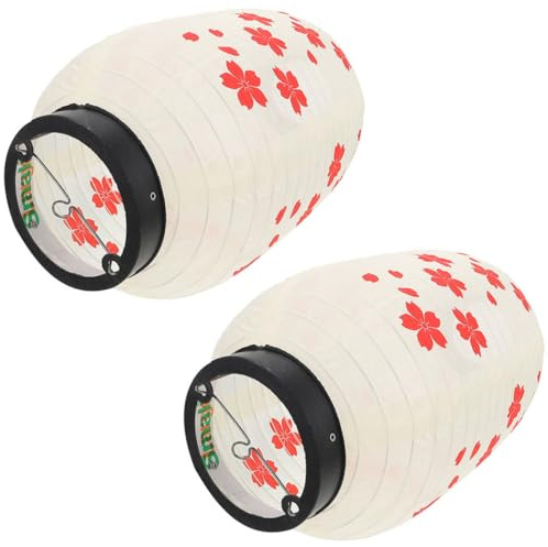 HAMPPLIES 2 pezzi Lanterna Giapponese in Stoffa Decorazione per Ristoranti Sushi e Feste per Barbecue e Izakaya Festiva e Regalo