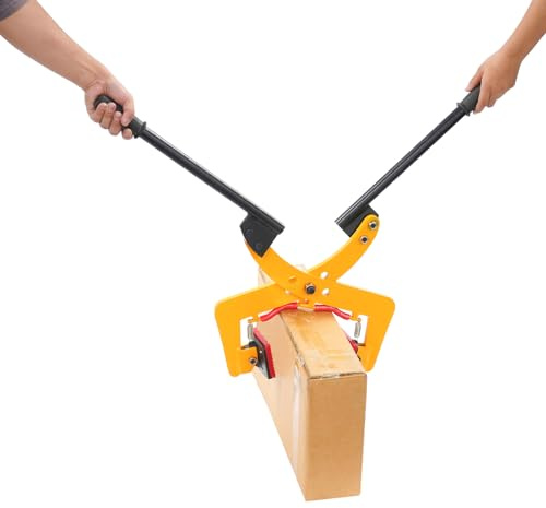 Oxylonty Morsetto di sollevamento in granito ad alte prestazioni, capacità 280 kg, pinza di sollevamento a doppia impugnatura, strumento regolabile per cemento, cordoli e granito, dimensioni per una