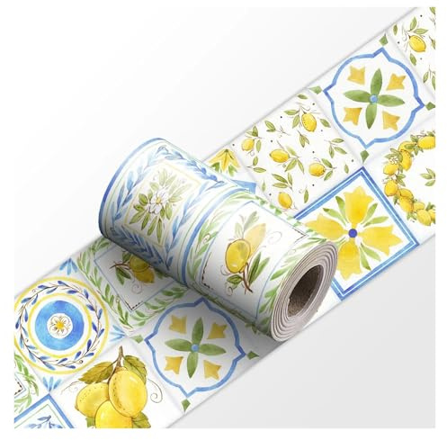 JTKSSCS Greche Adesive Per Pareti 1 adesivo da parete in ceramica, stacca e attacca, for paraschizzi cucina, strisce decorative for piastrelle, for battiscopa del bagno(YX-181,30cmX240cmX1roll)
