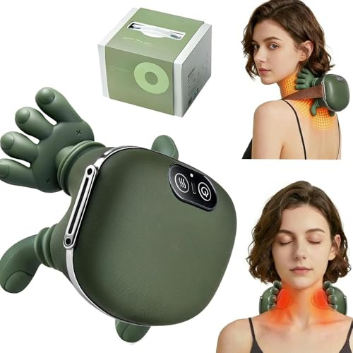 Masseur Cervical, Masseur Dos Et Cervicales Chauffant 2 Niveaux 3 Modes | Masseur Dos Et Cervicales Avec Chaleur Cou Cervical Chauffant Pour voyager, se reposer, soulager le stress