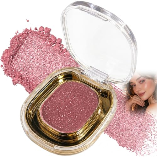Mauve Haze Dusky Rose Shimmer Eyeshadow - Soft Smoky Glow for Lids and Layered Looks, Long Wearing Waterproof Smooth Blendable Buildable Radiance for Day to Night Eye Looks for Everyday Wear