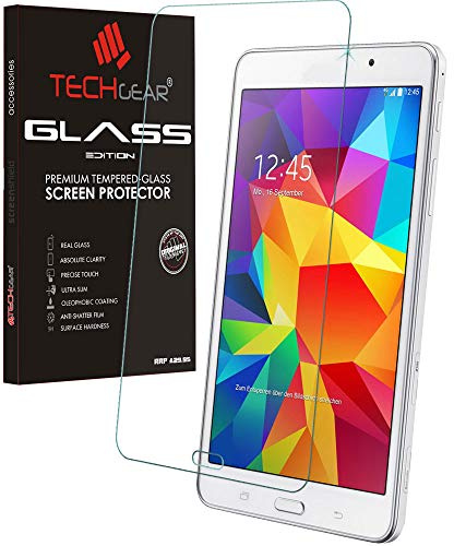 TECHGEAR Schutzfolie kompatibel mit Galaxy Tab 4 7,0 Zoll - Schutzfolie Anti-Kratzer Schutzabdeckung kompatibel mit Samsung Galaxy Tab 4 7,0 (Model: SM-T230)