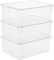 Rotho Clear 3er-Set Aufbewahrungsbox 10l mit Deckel, Kunststoff (PP) BPA-frei, transparent, 3 x 10l (36.0 x 26.0 x 14.0 cm)