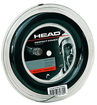 HEAD Perfect Power - Mulinello per racchetta da squash, 17 l, colore: Nero